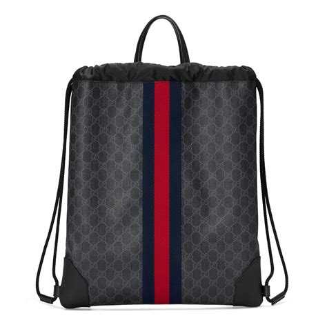 mens gucci backpacks|gucci drawstring backpack for men.